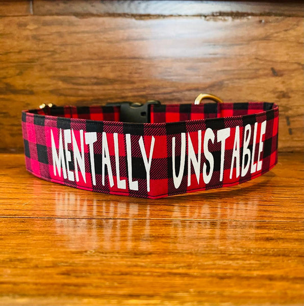 Mentally Unstable Red/Black Buffalo Check